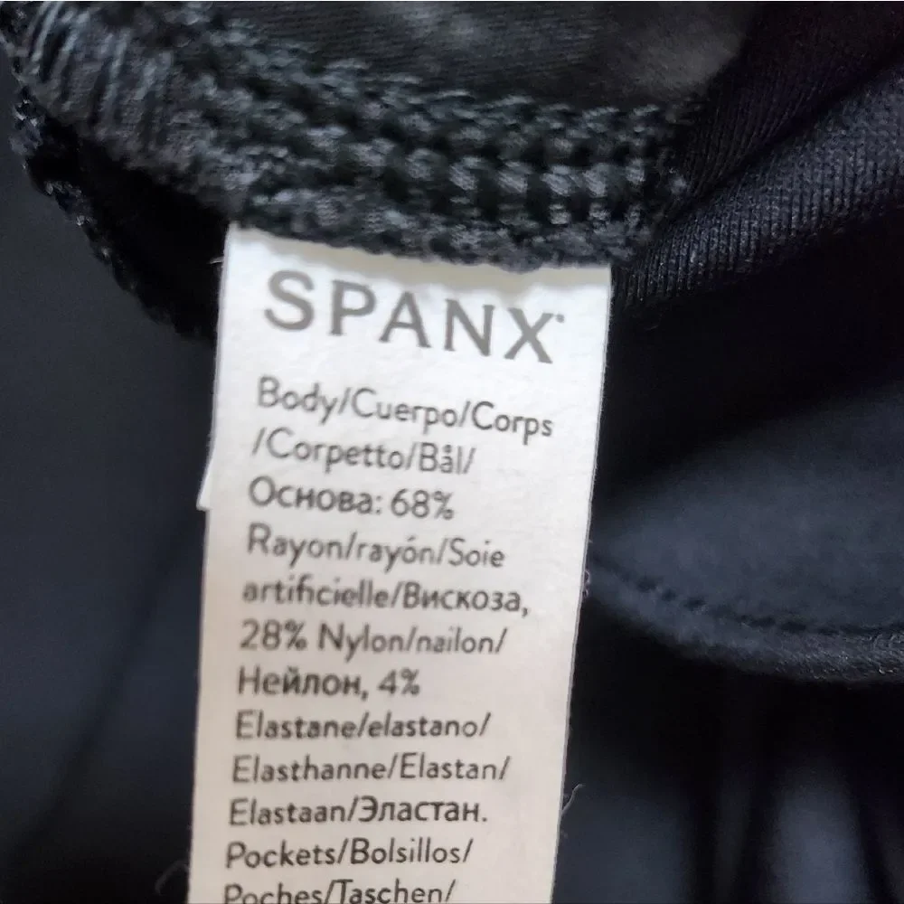 SPANX Wide-Leg Perfect Pants Classic Black Size SP